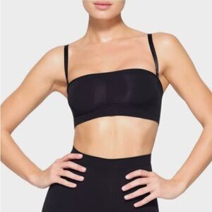 Skim Sheer Sculpt Blk Onyx Bra/Bandeau. Size XL